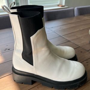 Dolce Vita White lug sole Brody boots